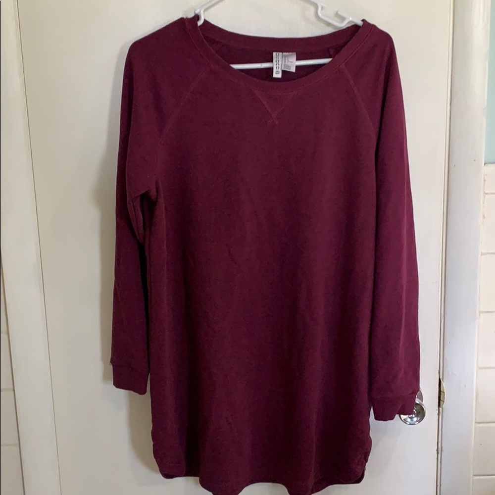 Tunic sweatshirt